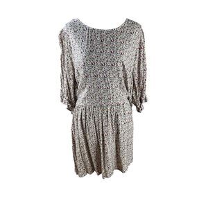 Natural Life Floral ditzy Print Women's Dress L/XL cottagecore career